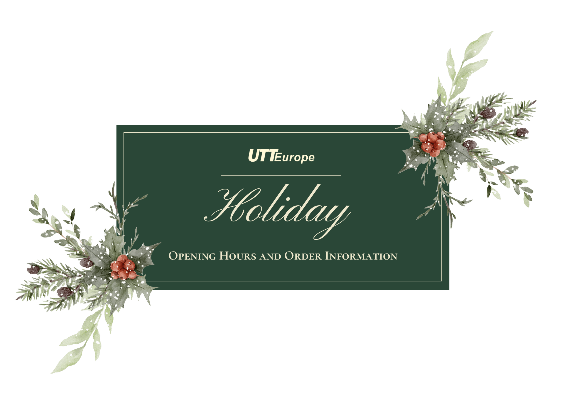 Holiday Opening Hours