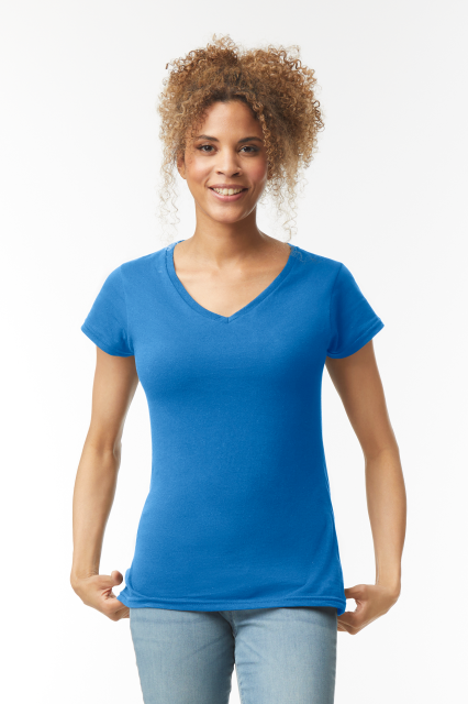 SOFTSTYLE<SUP>®</SUP> LADIES' V-NECK T-SHIRT
