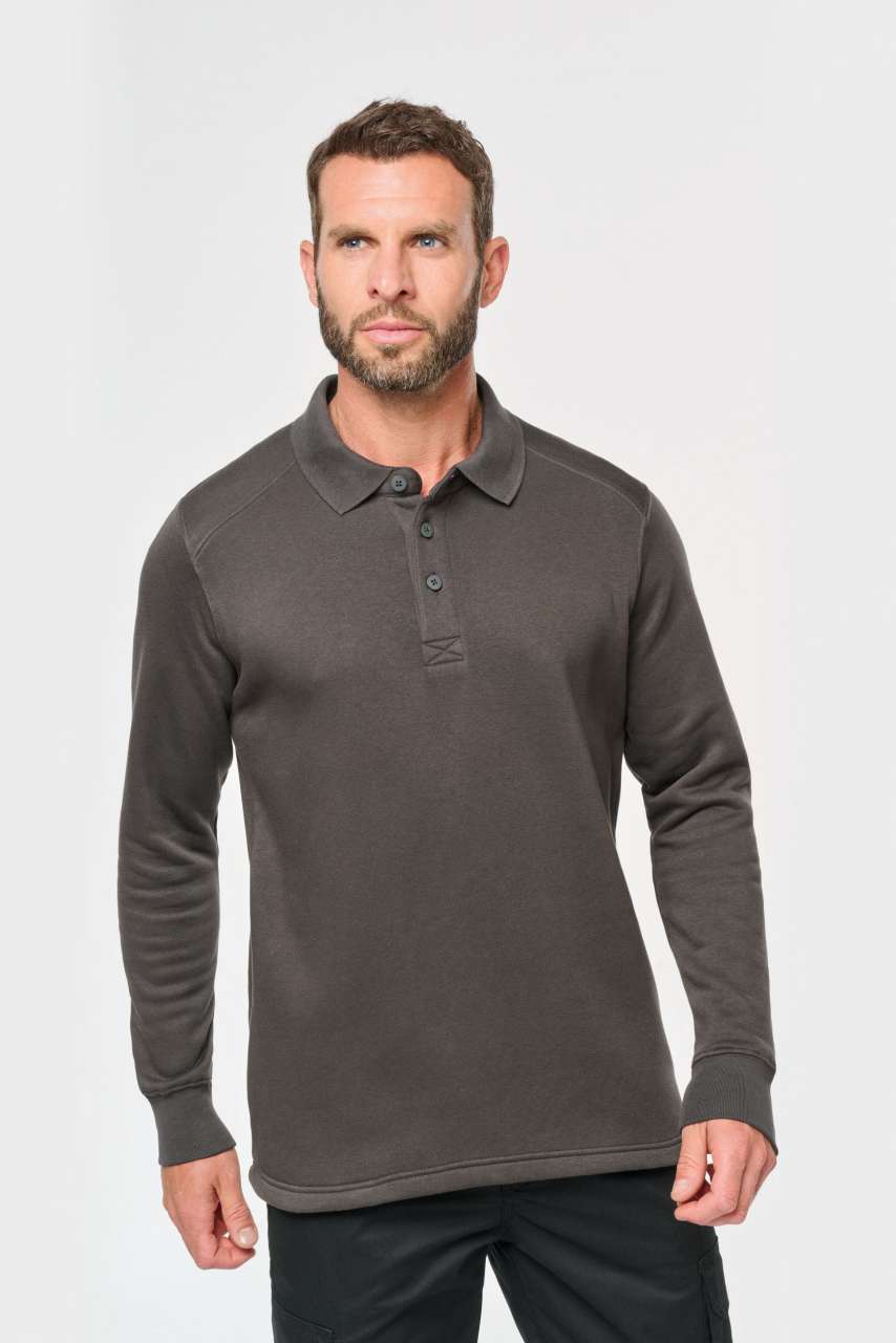 D-WK4000-POLO NECK SWEATSHIRT