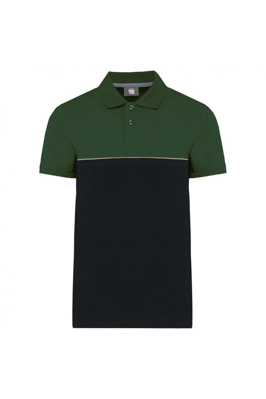 D-WK210-UNISEX ECO-FRIENDLY TWO-TONE SHORT SLEEVE POLO SHIRT