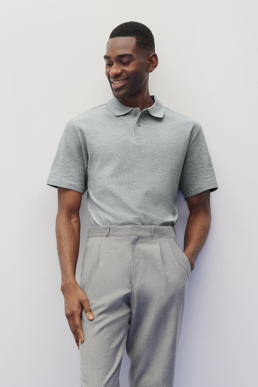 GI64800 SOFTSTYLE ADULT DOUBLE PIQUE POLO