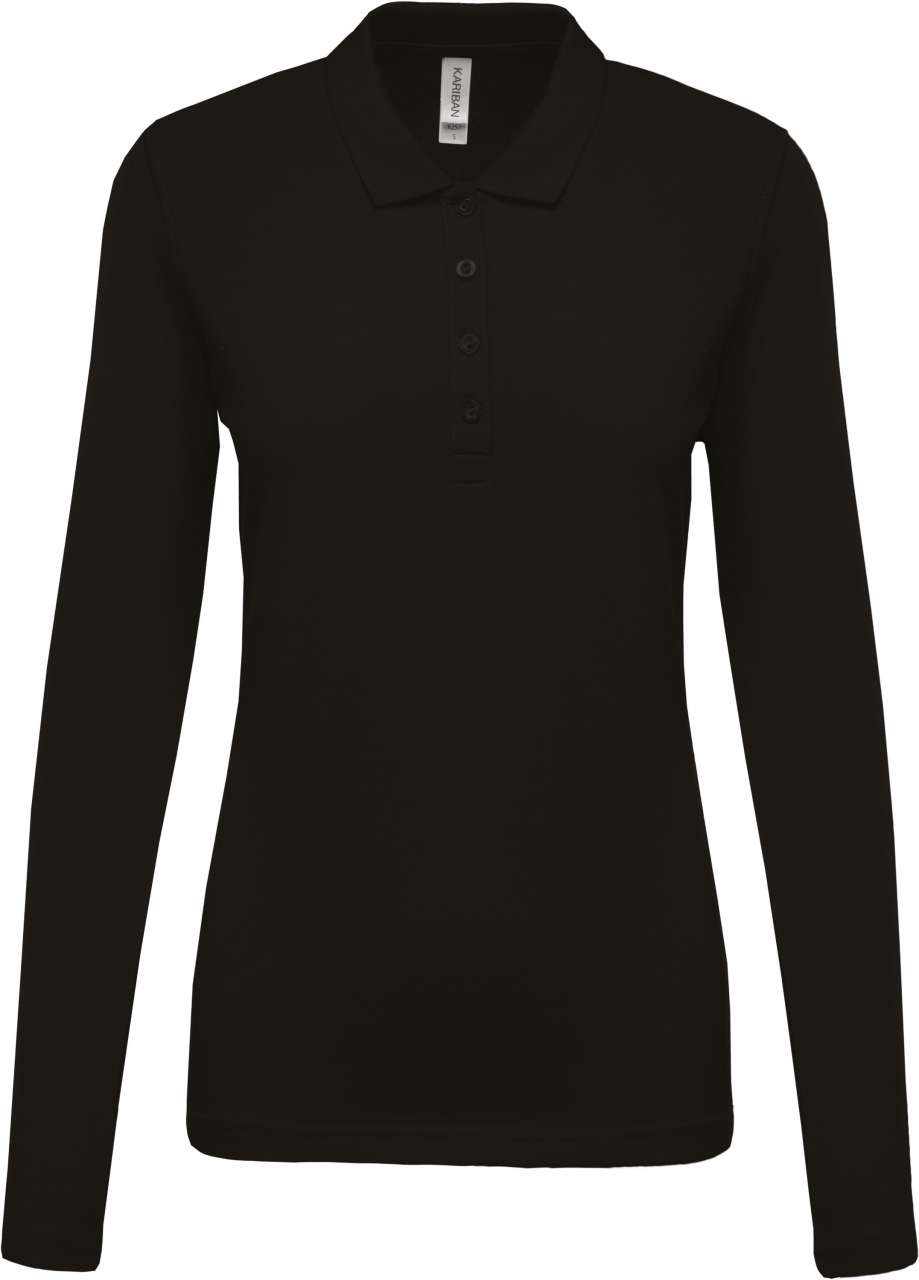 K-KA257-LADIES’ LONG-SLEEVED PIQUÉ POLO SHIRT