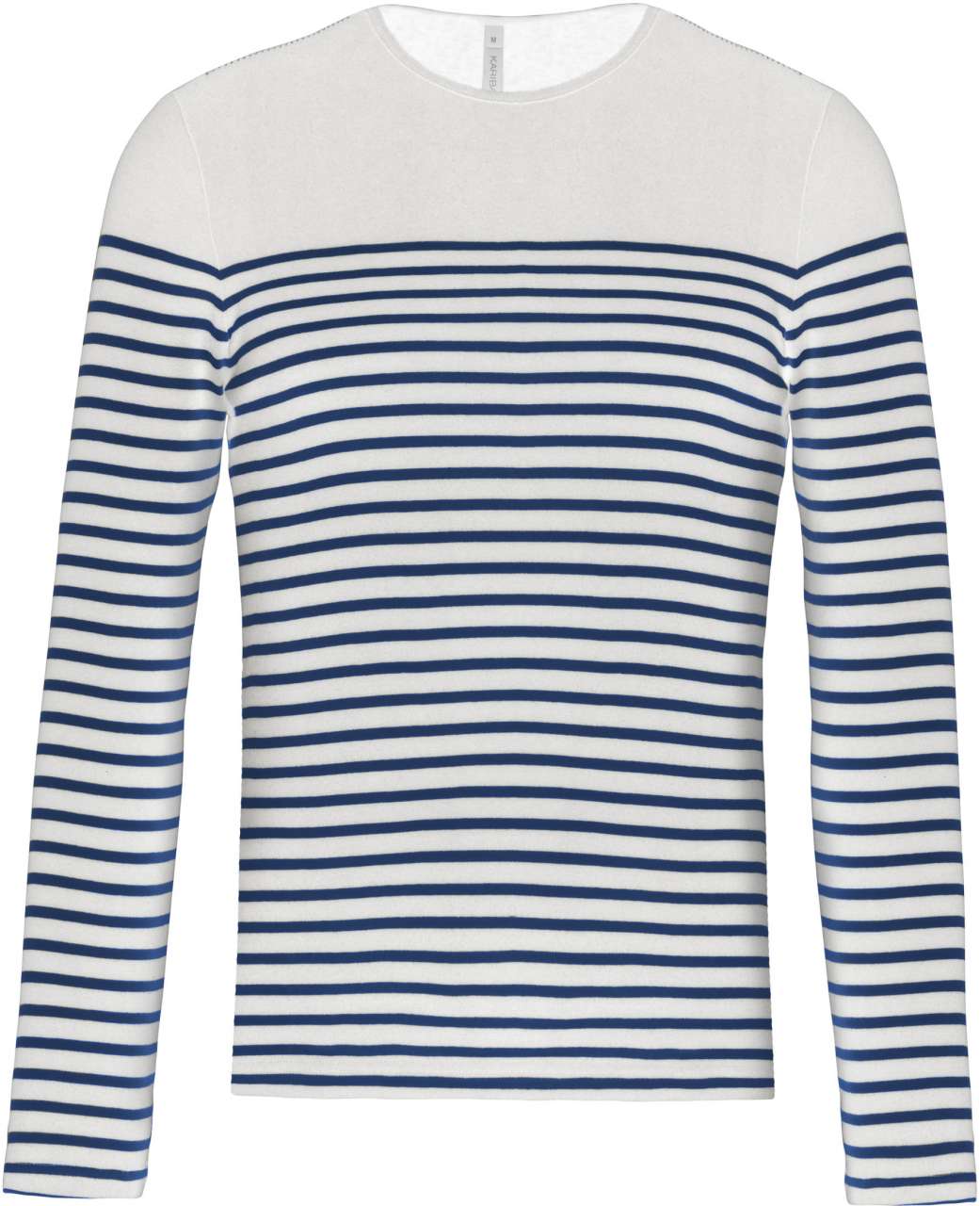 Striped White/Navy