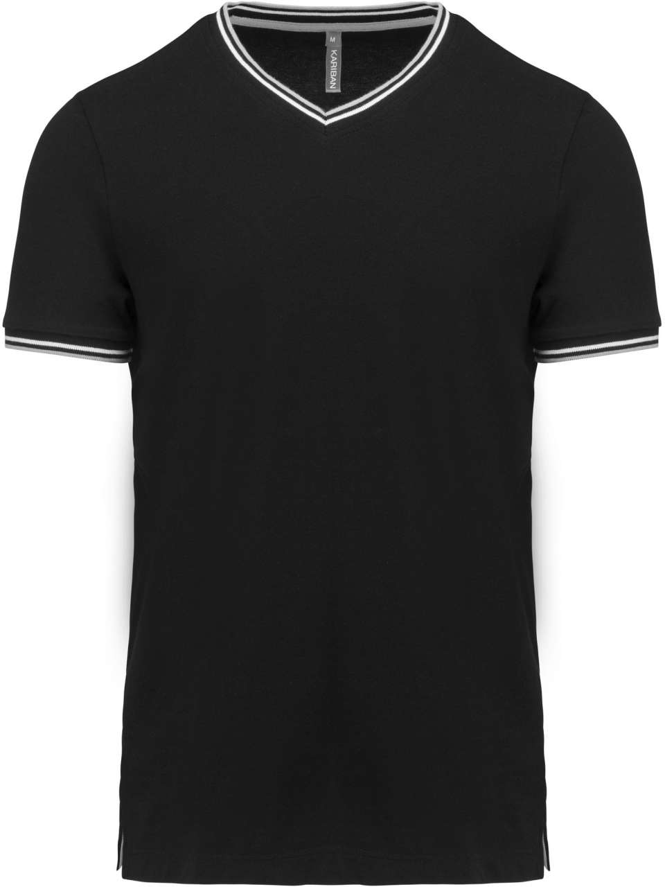 K-KA374-MEN'S PIQUÉ KNIT V-NECK T-SHIRT