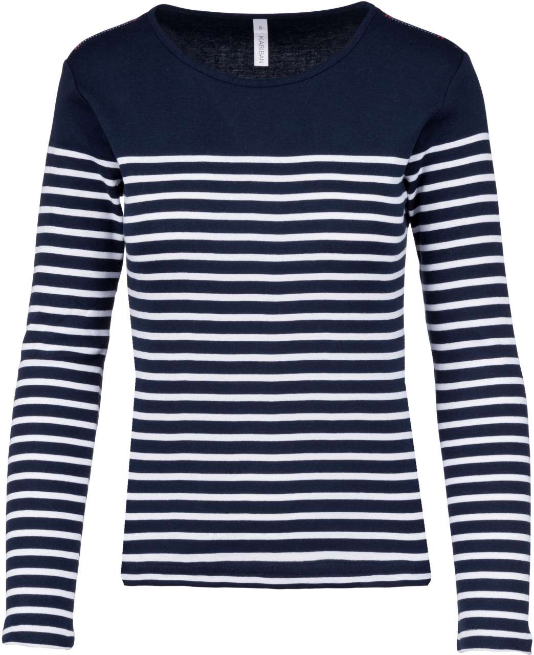 Striped Navy/White