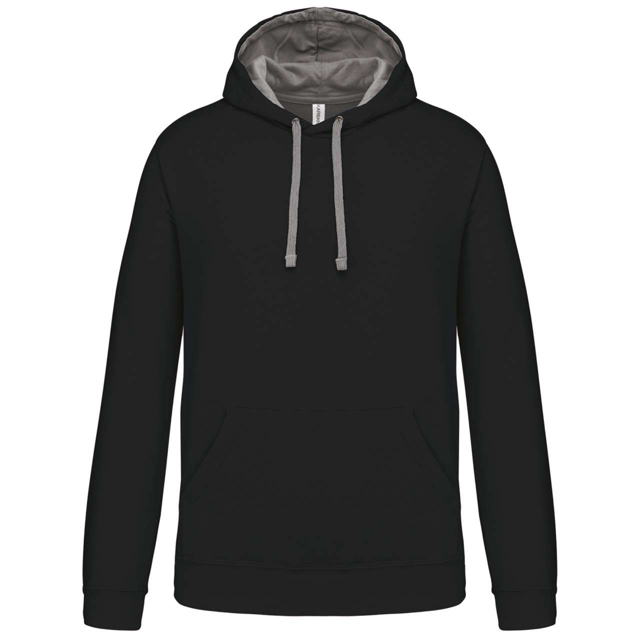 K-KA446-MEN'S CONTRAST HOODED SWEATSHIRT