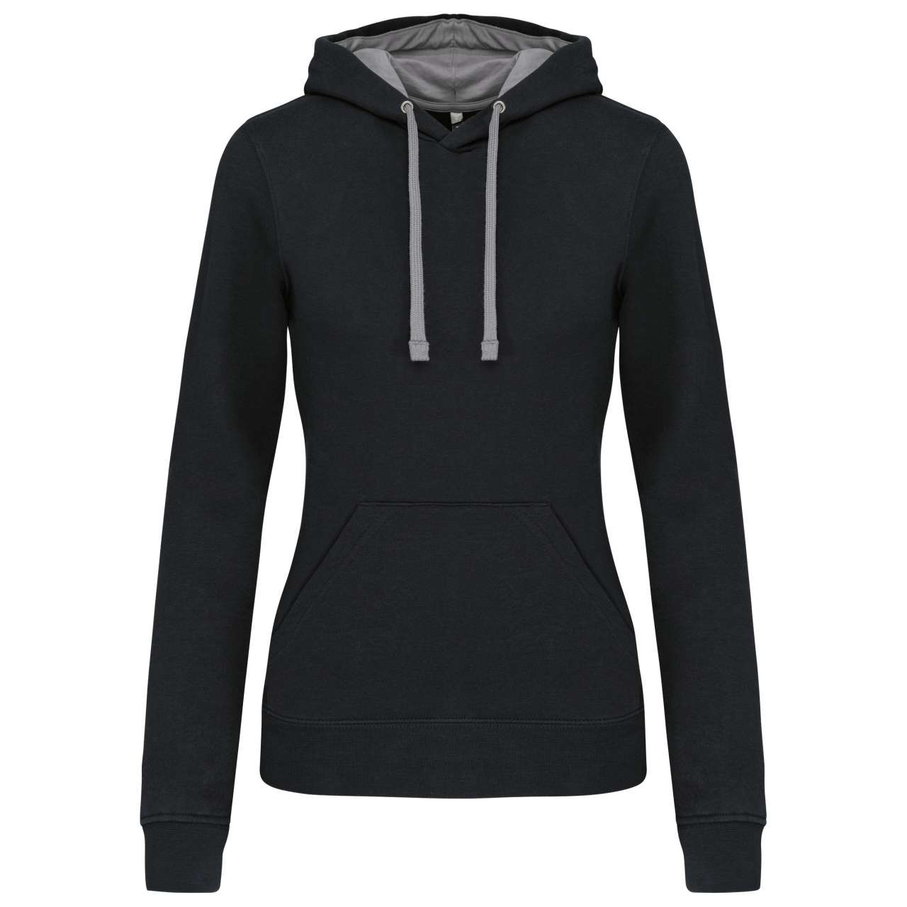 K-KA465-LADIES’ CONTRAST HOODED SWEATSHIRT