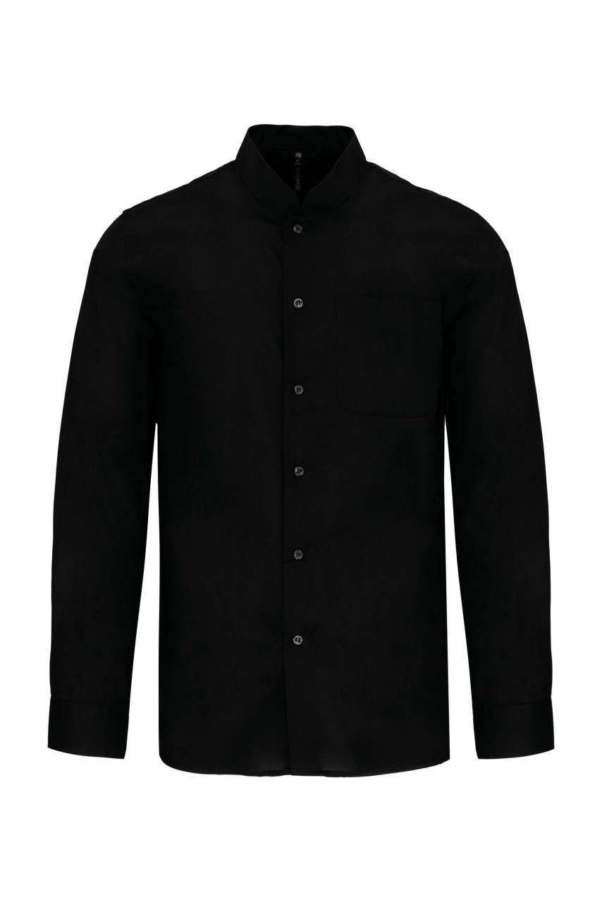 K-KA515-MEN'S LONG-SLEEVED MANDARIN COLLAR SHIRT