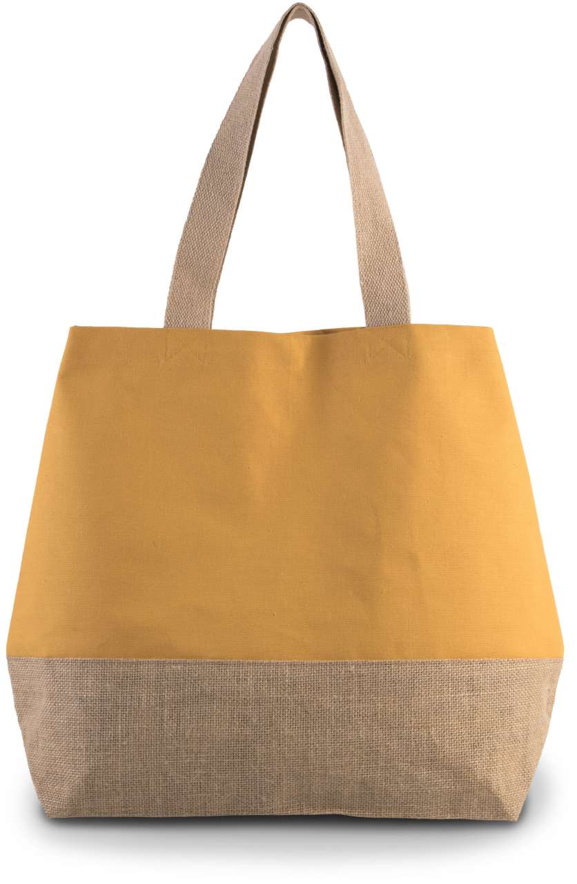 K-KI0235-CANVAS et JUTE HOLD-ALL SHOPPER BAG