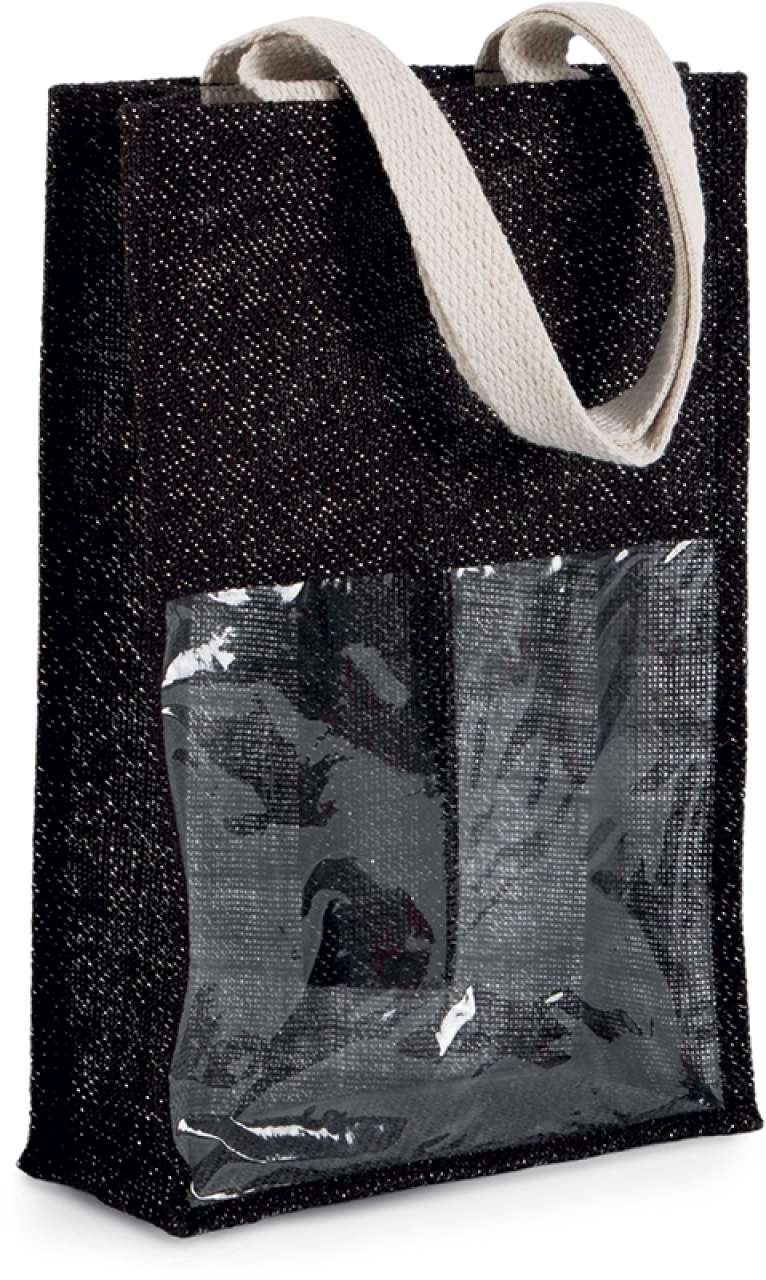 K-KI0268-JUTE BOTTLE BAG
