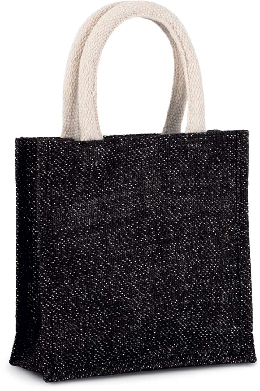 K-KI0272-JUTE CANVAS TOTE - SMALL