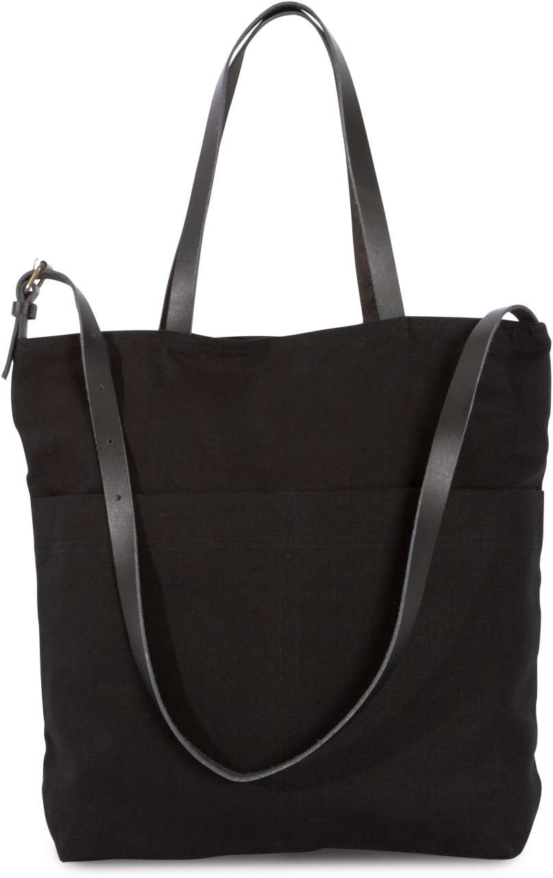 K-KI0287-HANDBAG WITH LEATHER SHOULDER STRAP