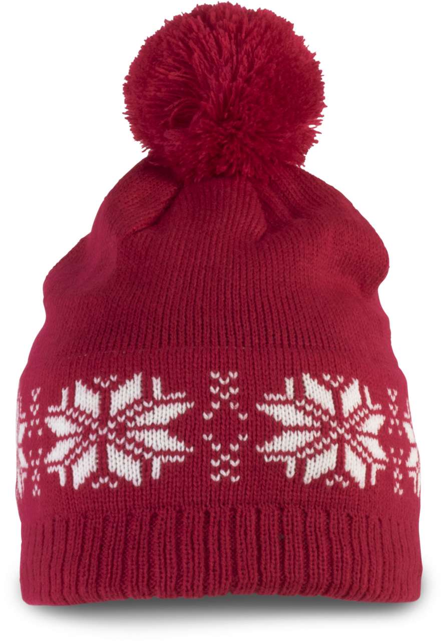 K-KP540-FAIR ISLE KNIT BEANIE