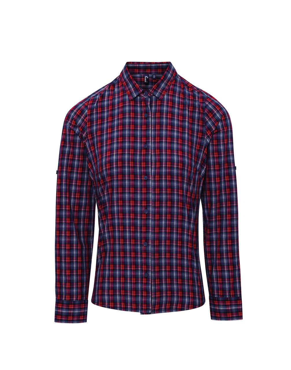 P-PR356-'SIDEHILL' CHECK - WOMEN'S LONG SLEEVE COTTON SHIRT