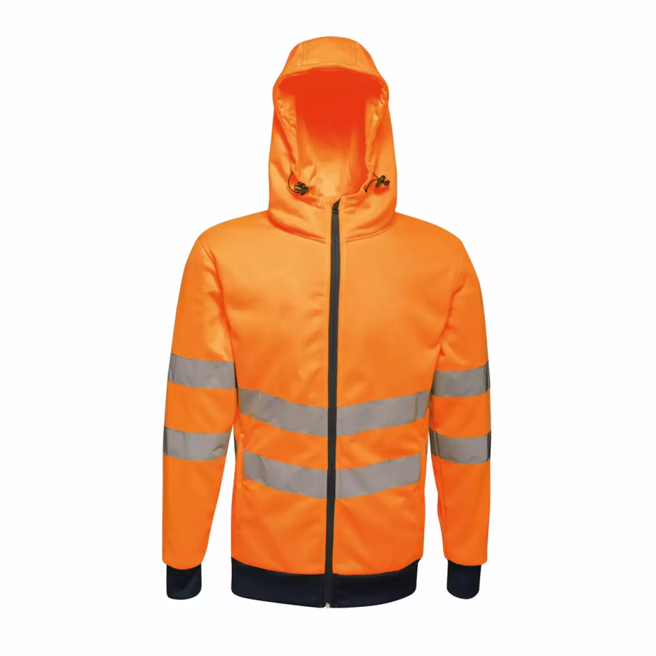 R-TRA471-HI VIS PRO FULL ZIP STRETCH HOODIE JACKET