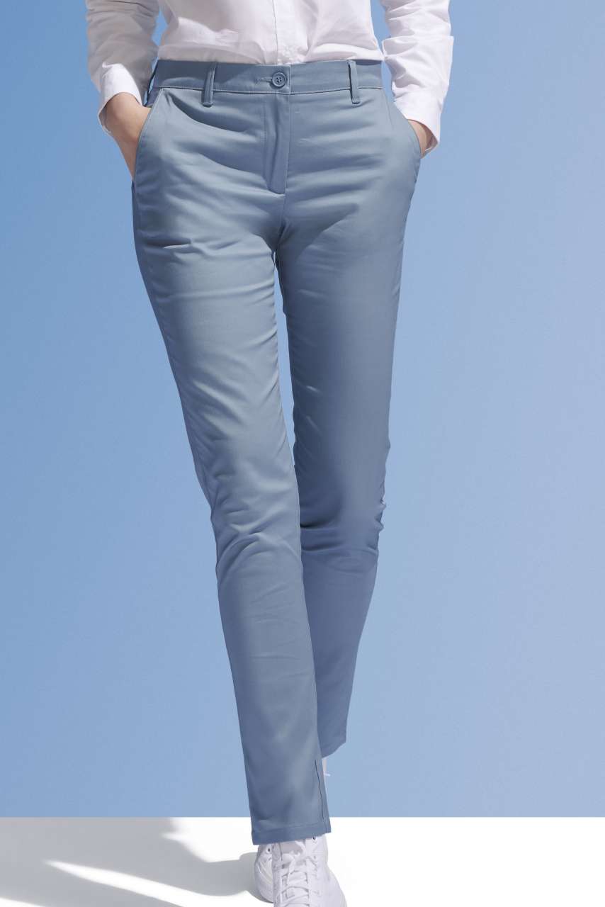 S-SO02918-SOL'S JARED WOMEN - SATIN STRETCH TROUSERS