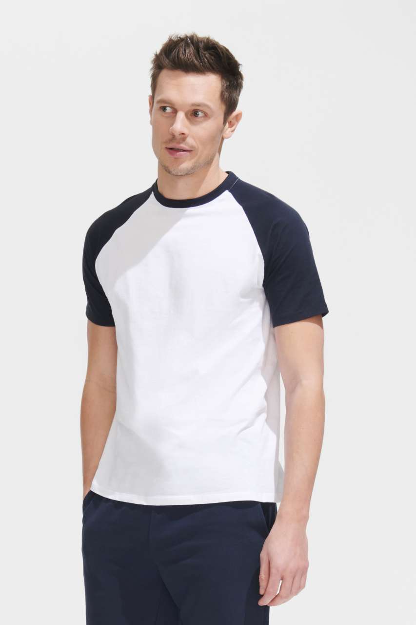 S-SO11190-SOL'S FUNKY - MEN'S 2-COLOUR RAGLAN SLEEVES T-SHIRT