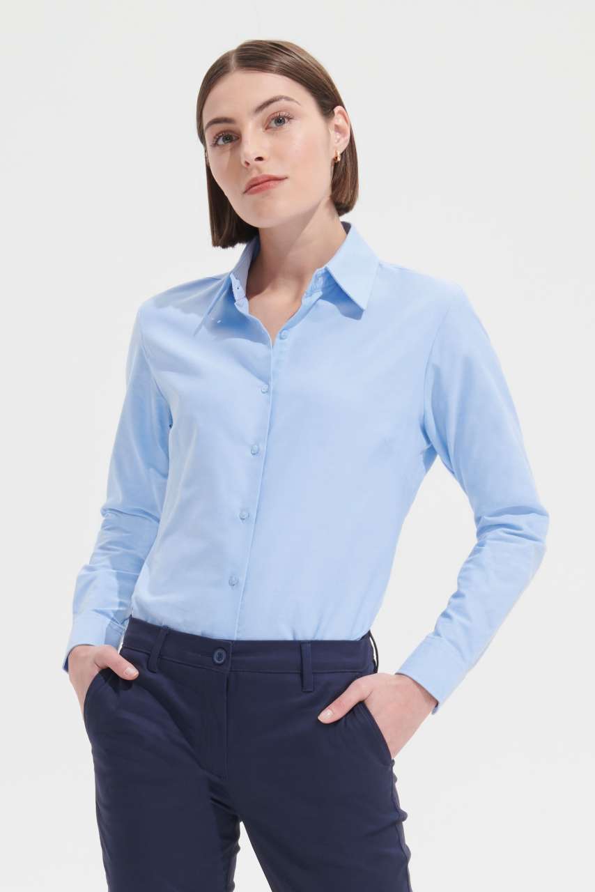 S-SO16020-SOL'S EMBASSY - LONG SLEEVE OXFORD WOMEN'S SHIRT