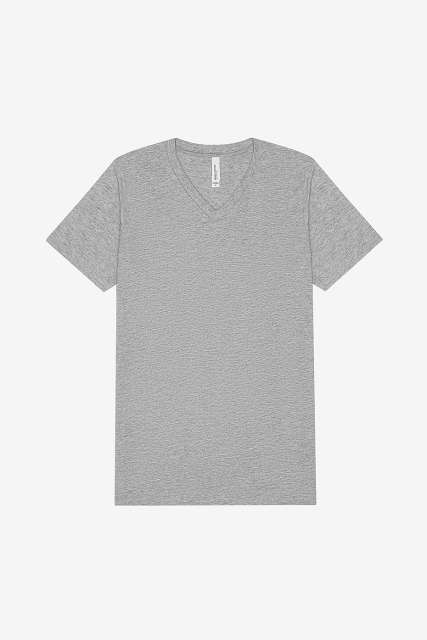 UNISEX HEATHER CVC V-NECK TEE
