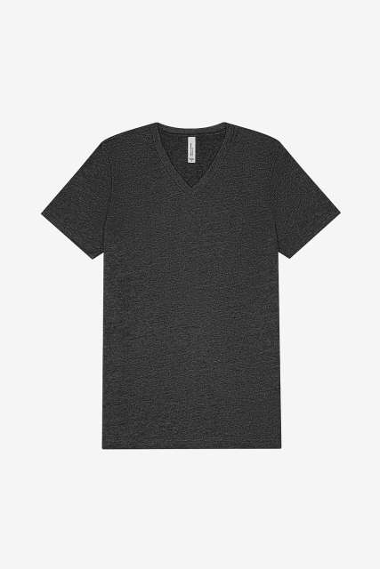 UNISEX HEATHER CVC V-NECK TEE