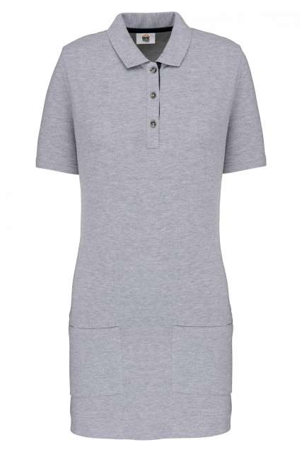 LADIES’ SHORT-SLEEVED LONGLINE POLO SHIRT