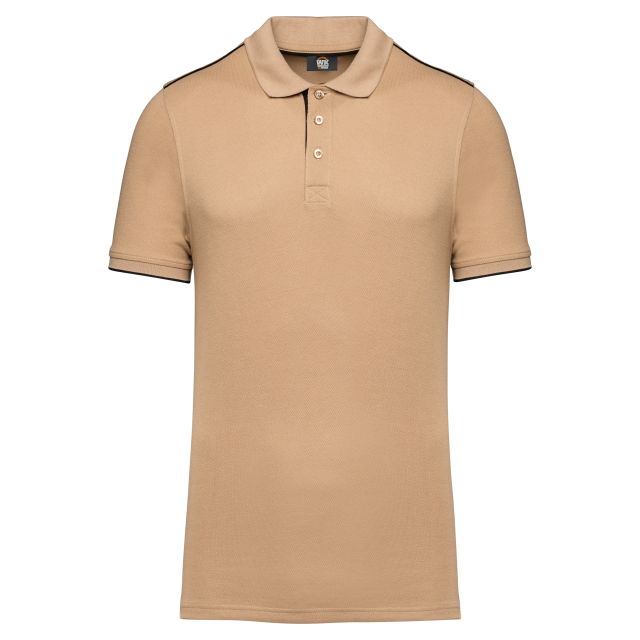 MEN'S SHORT-SLEEVED CONTRASTING DAYTODAY POLO SHIRT (ex.KA270)