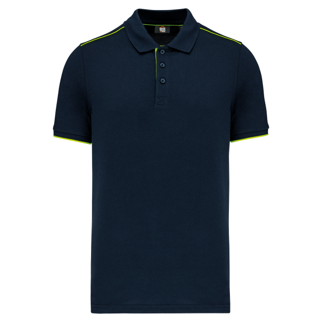 MEN'S SHORT-SLEEVED CONTRASTING DAYTODAY POLO SHIRT (ex.KA270)
