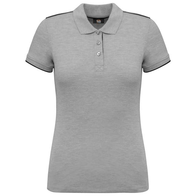 LADIES' SHORT-SLEEVED CONTRASTING DAYTODAY POLO SHIRT (ex.KA271)