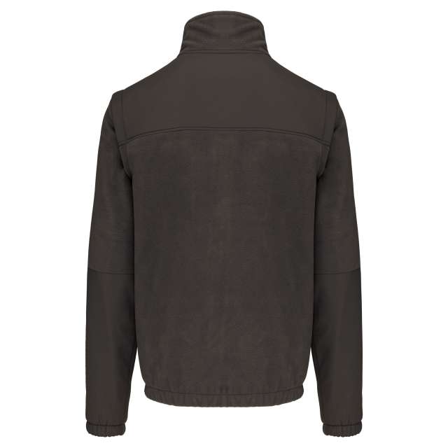 FLEECEJACKE MIT ABNEHMBAREN ÄRMELN HERREN