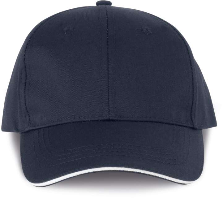 OEKOTEX CERTIFIED 6 PANELS CAP WITH SANDWICH PEAK (ex.KP145)