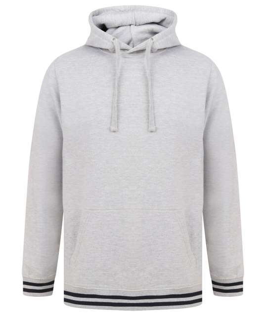 HOODIE WITH STRIPED CUFFS
