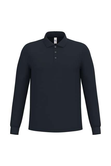 MEN'S PIQUE LONG-SLEEVES POLO SHIRT