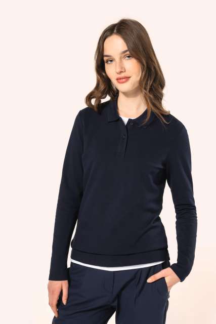 LADIES' LONG-SLEEVED SUPIMA® POLO SHIRT