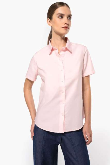 LADIES' SHORT-SLEEVED OXFORD SHIRT