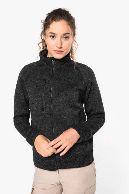 LADIES' FULL ZIP HEATHER JACKET