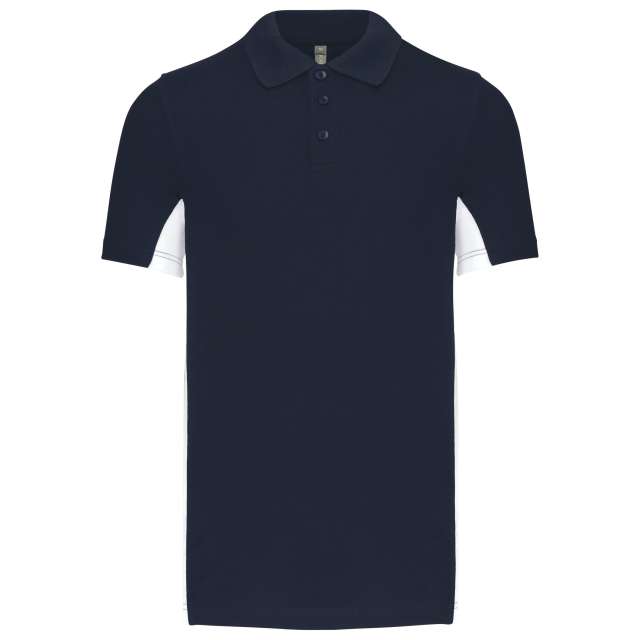 FLAG - SHORT-SLEEVED TWO-TONE POLO SHIRT