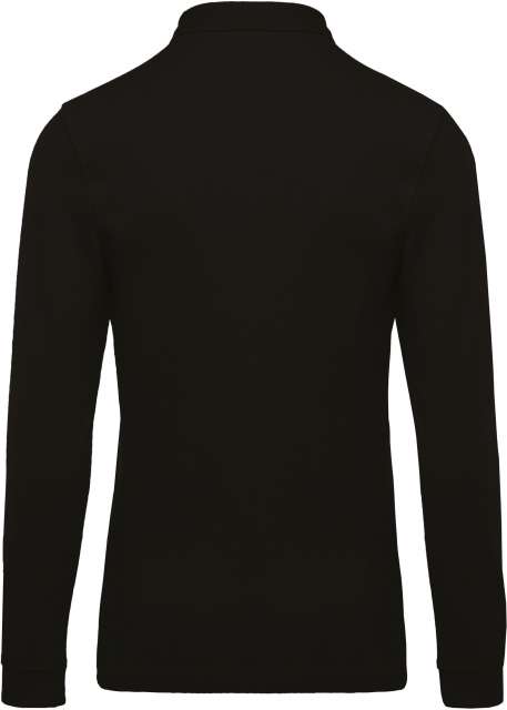 HERREN LANGARM-POLOHEMD. BAUMWOLLPIQUÉ