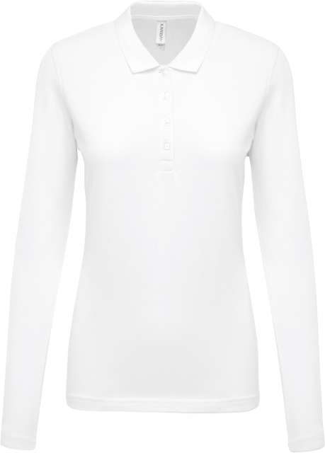 LADIES’ LONG-SLEEVED PIQUÉ POLO SHIRT