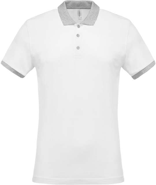 MEN'S TWO-TONE PIQUÉ POLO SHIRT