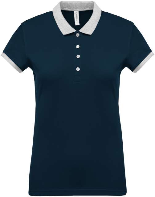 LADIES’ TWO-TONE PIQUÉ POLO SHIRT