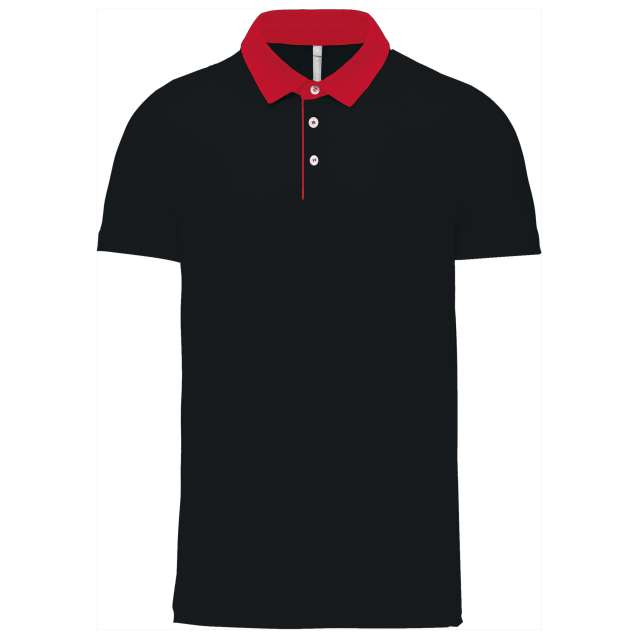 ZWEIFARBIGES JERSEY-POLOHEMD FÜR HERREN