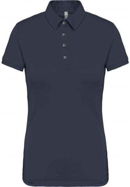 LADIES' SHORT SLEEVED JERSEY POLO SHIRT