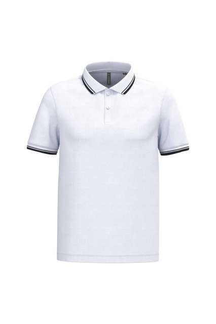MEN'S SHORT-SLEEVED POLOSHIRT WITH CONTRASTING PIPING