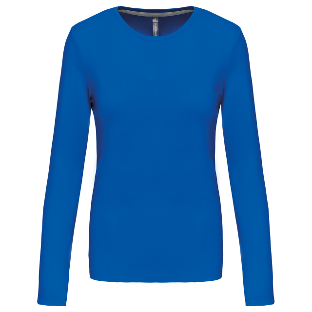 LADIES' LONG-SLEEVED CREW NECK T-SHIRT