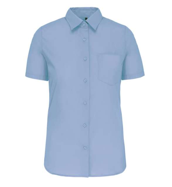 LADIES' SHORT-SLEEVED COTTON POPLIN SHIRT