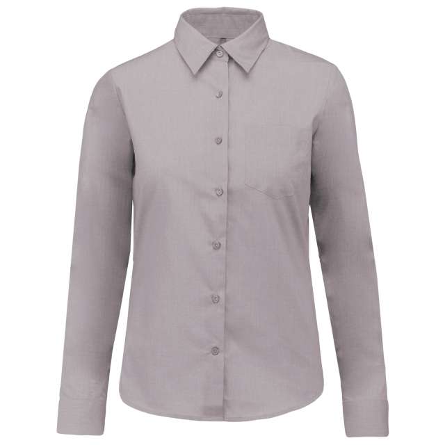 POPELINE-HEMD BAUMWOLLPOLYESTER PFLEGELEICHT FÜR DAMEN