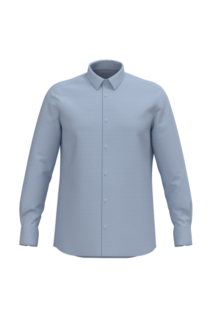 MEN LONG-SLEEVED EASY CARE SHIRT WITHOUT POCKET