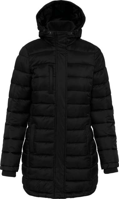 LADIES' LIGHTWEIGHT HOODED PADDED PARKA