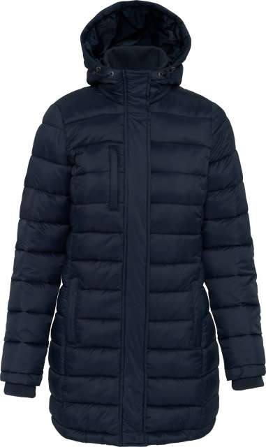 LADIES' LIGHTWEIGHT HOODED PADDED PARKA