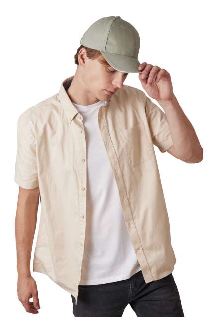 CAP IN ORGANIC COTTON WITH CONTRASTING SANDWICH PEAK - 6 PANELS